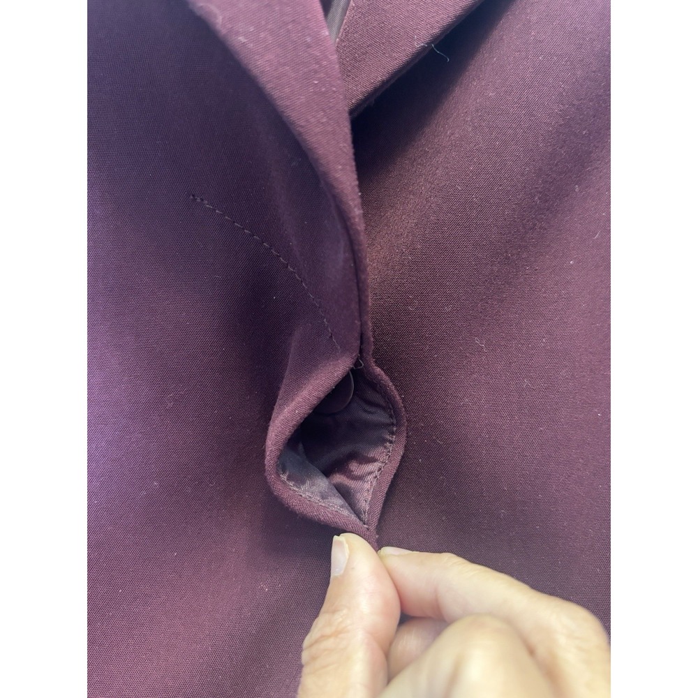 Pendleton Vintage Womens Jacket Blazer Burgundy 2 Button Large L32 - Picture 3 of 5